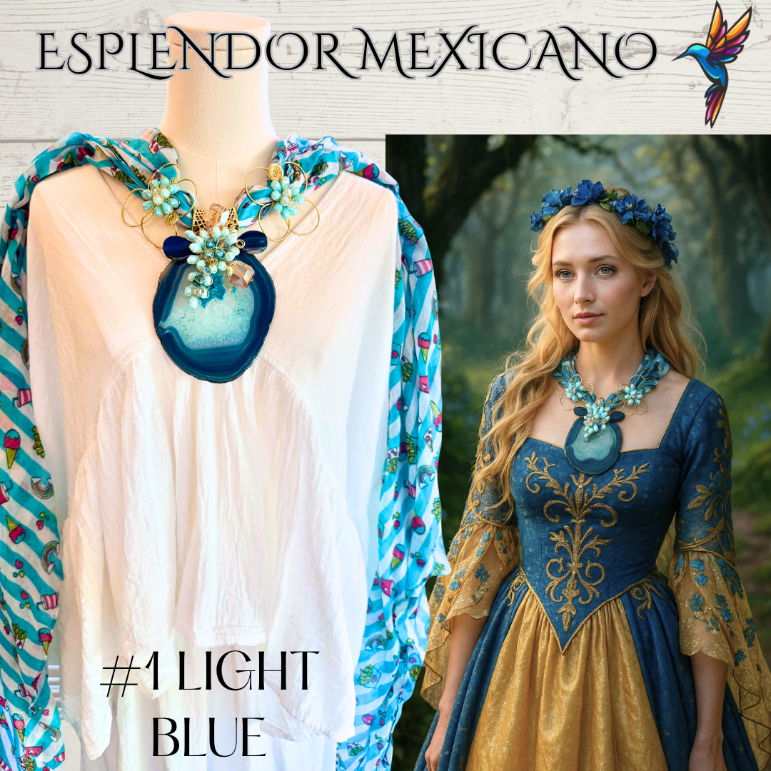 ✨ Handmade Mexican Pashminas with Statement Pendants