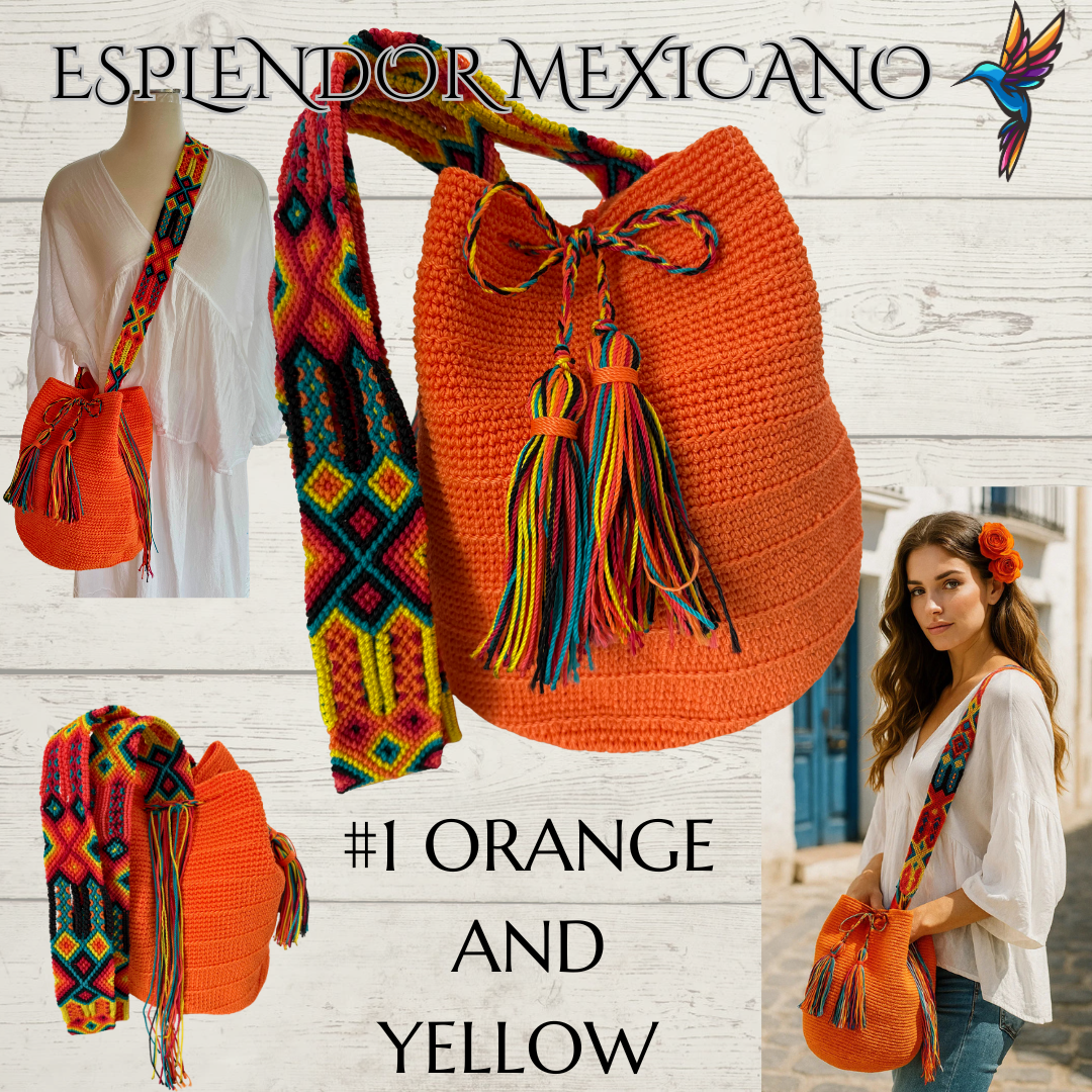 Mexican Handmade Crossbody Tote Bag