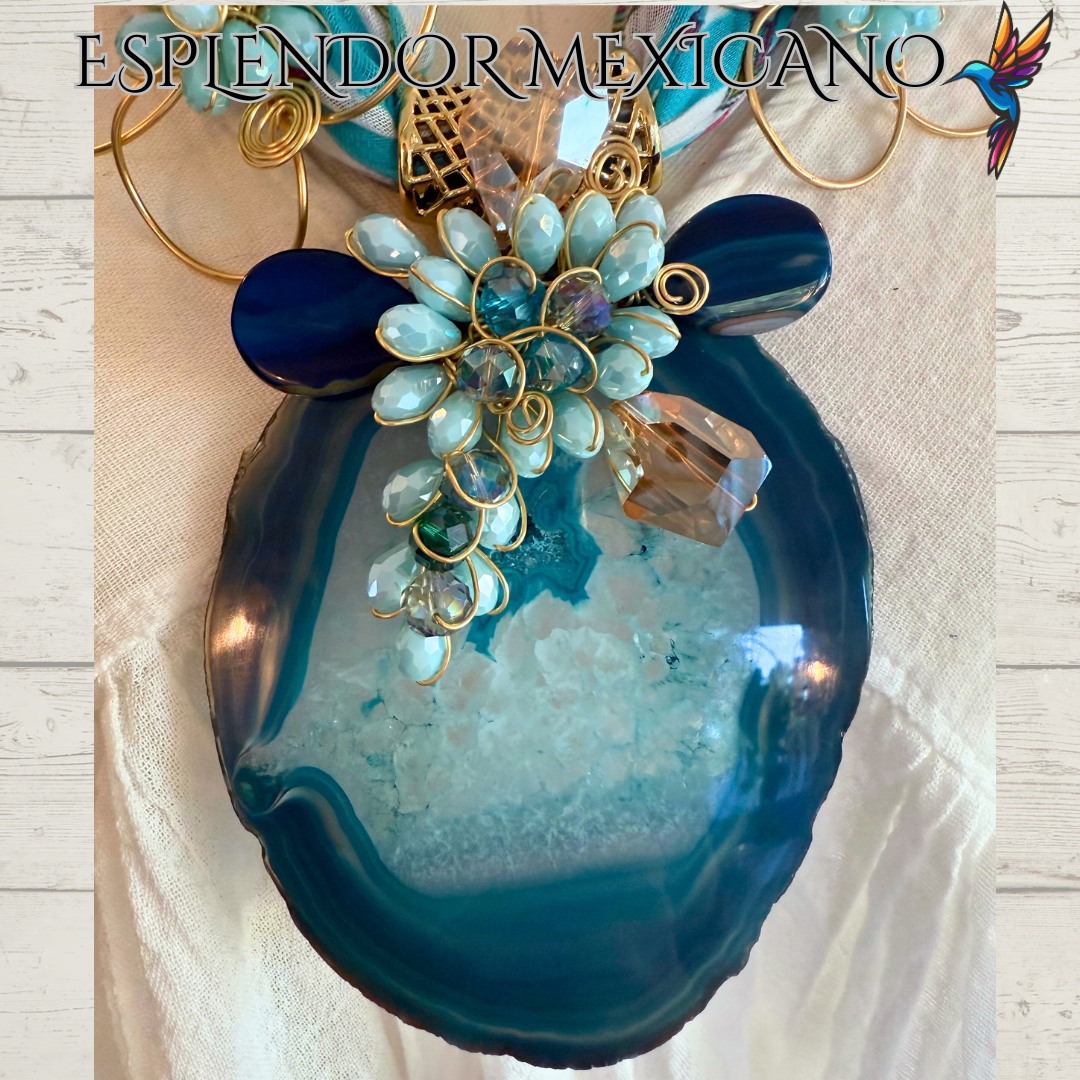 ✨ Handmade Mexican Pashminas with Statement Pendants