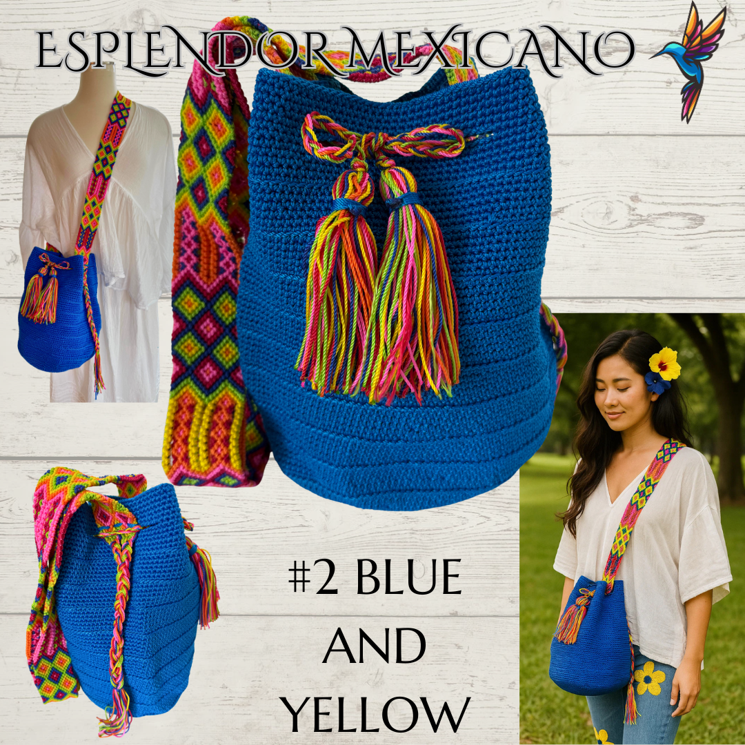 Mexican Handmade Crossbody Tote Bag