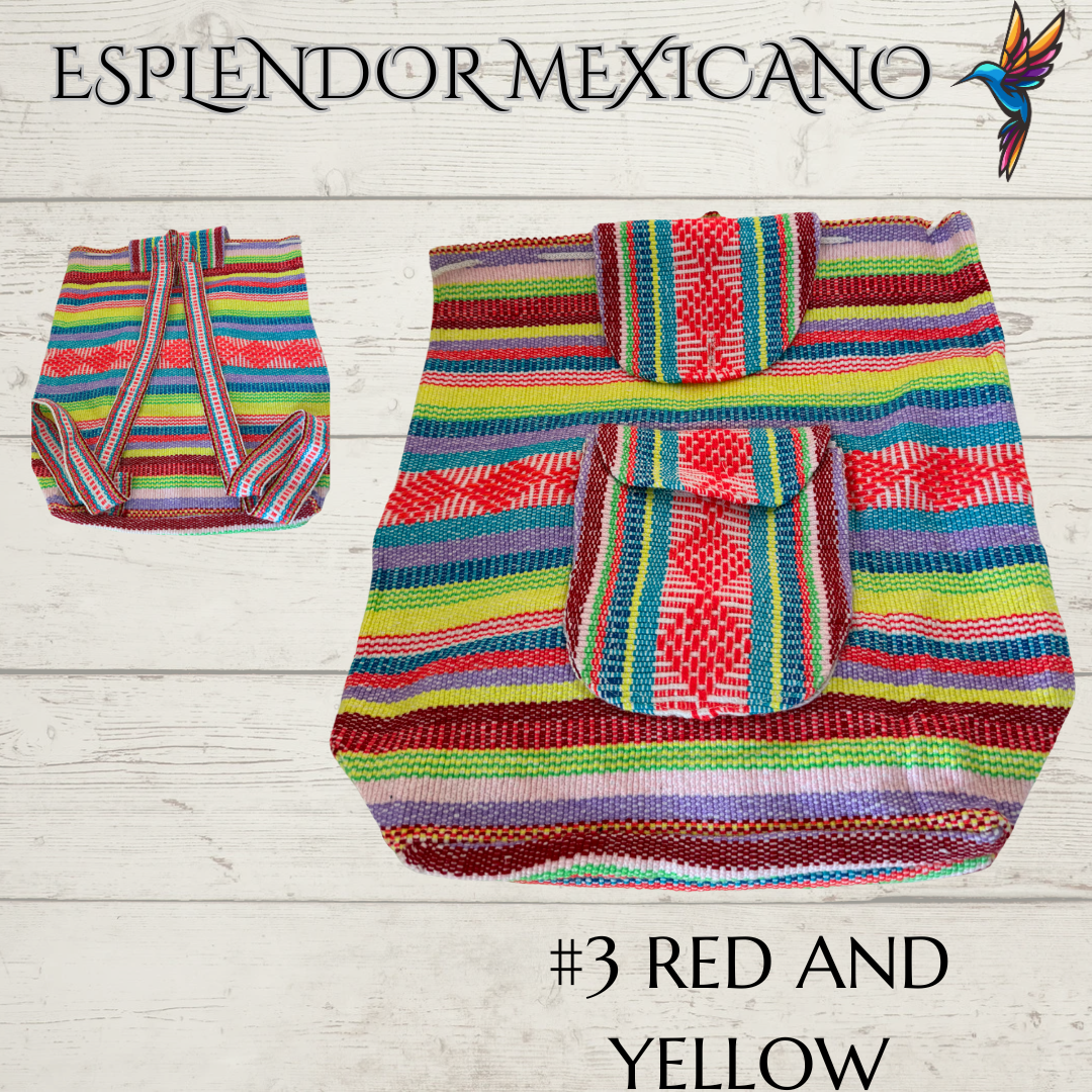 🎒 Handwoven Mexican Backpack – Made in Oaxaca