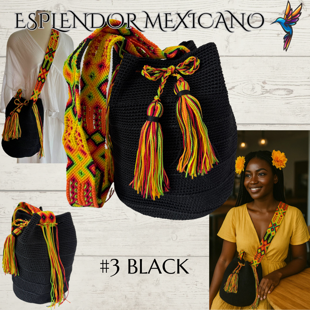 Mexican Handmade Crossbody Tote Bag