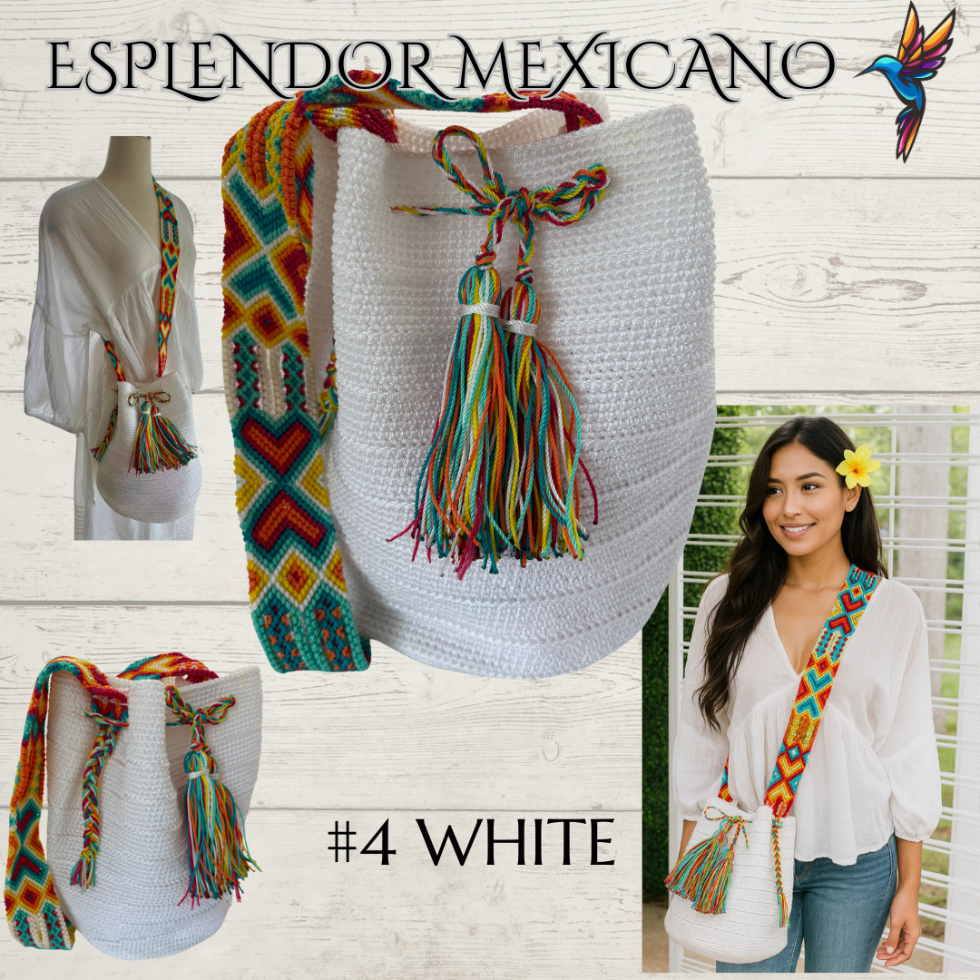 👜 Handmade Mexican Crossbody Tote with Embroidered Strap