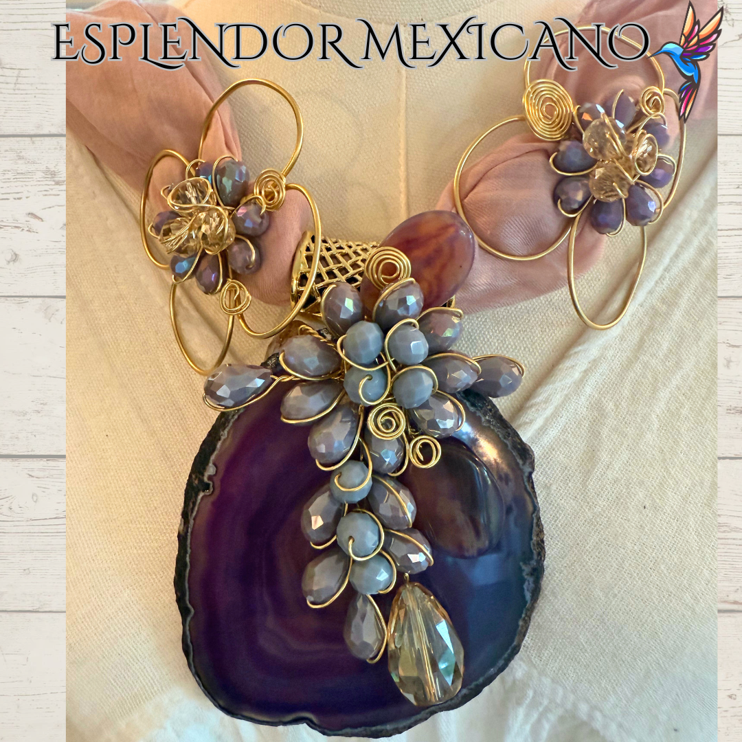 ✨ Handmade Mexican Pashminas with Statement Pendants