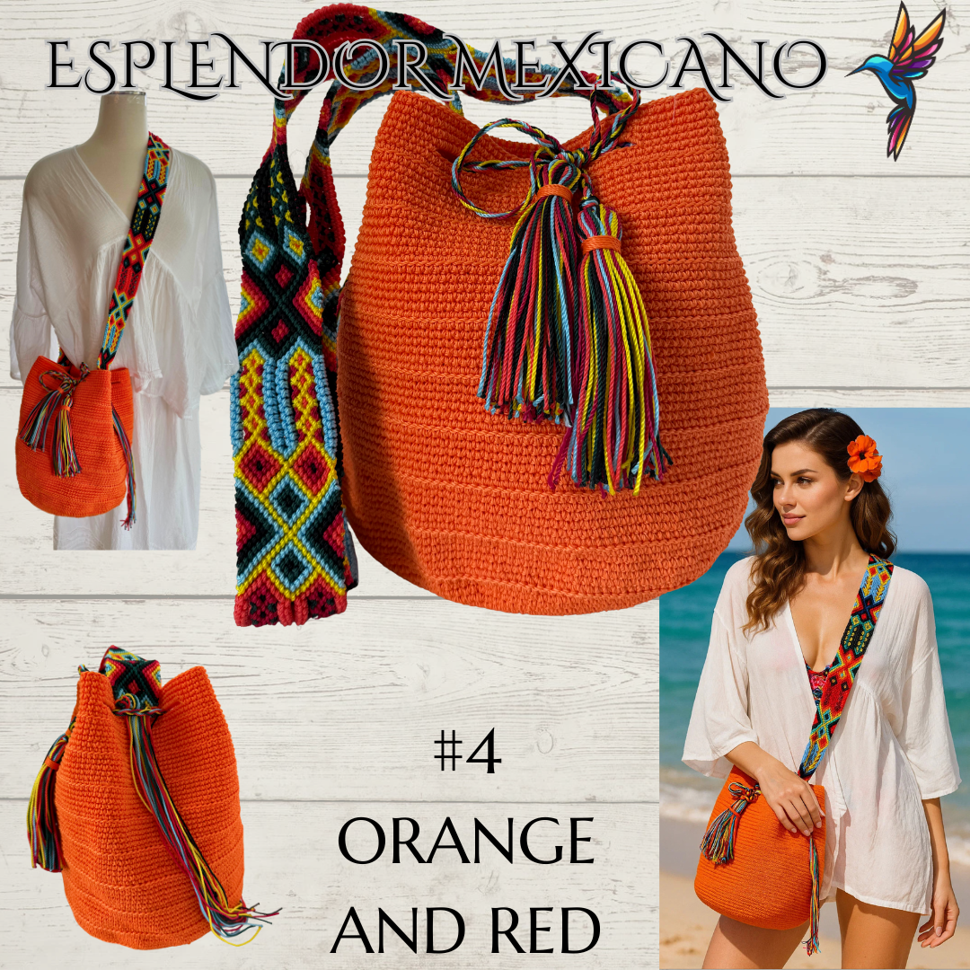 Mexican Handmade Crossbody Tote Bag
