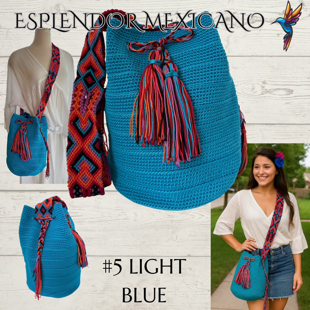 Mexican Handmade Crossbody Tote Bag