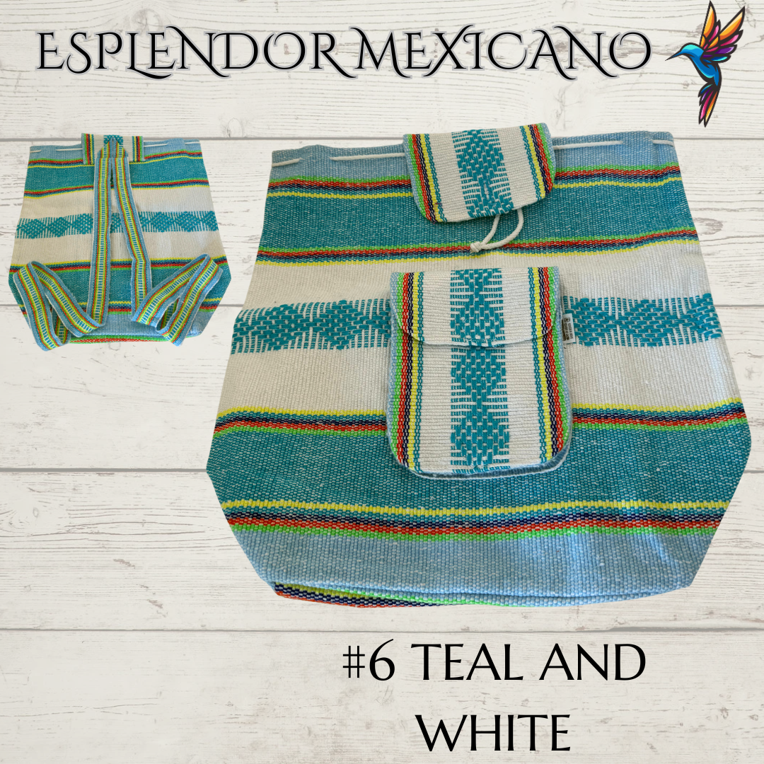 🎒 Handwoven Mexican Backpack – Made in Oaxaca