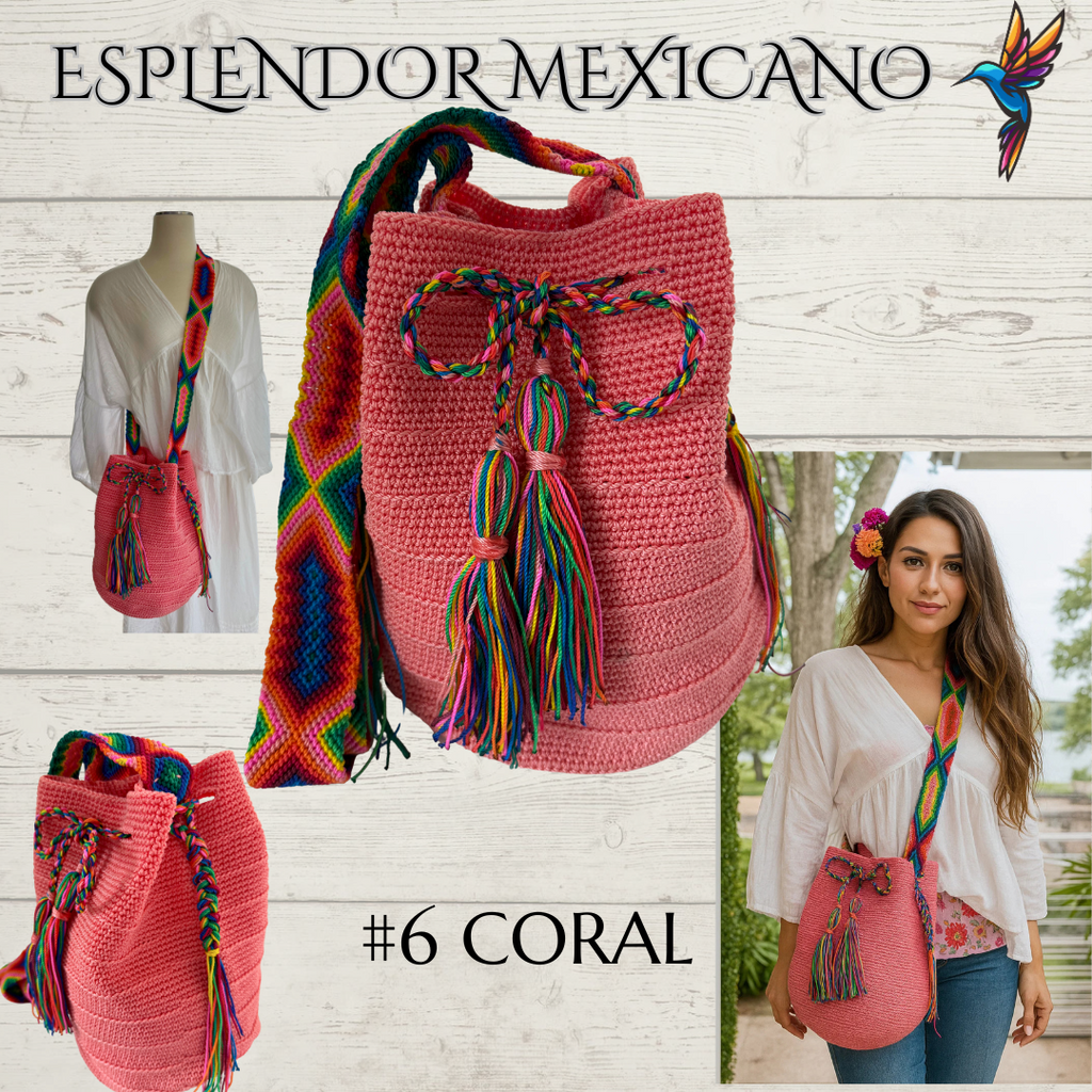 👜 Handmade Mexican Crossbody Tote with Embroidered Strap