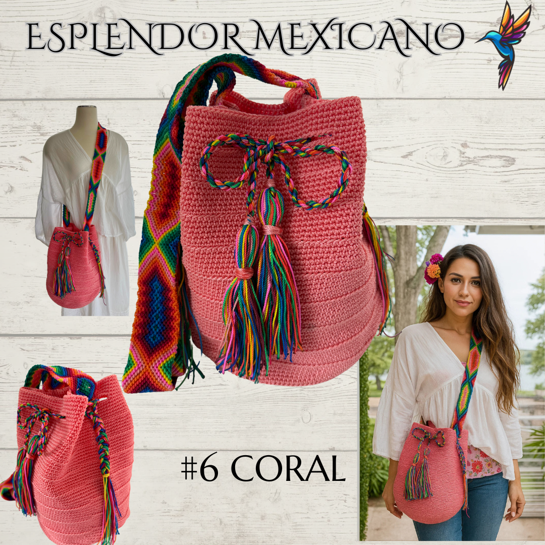 👜 Handmade Mexican Crossbody Tote with Embroidered Strap