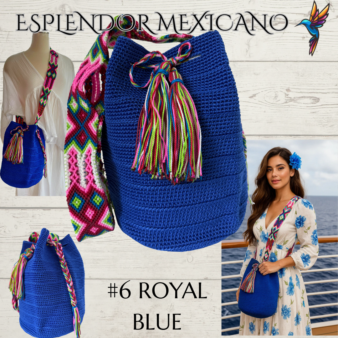 Mexican Handmade Crossbody Tote Bag