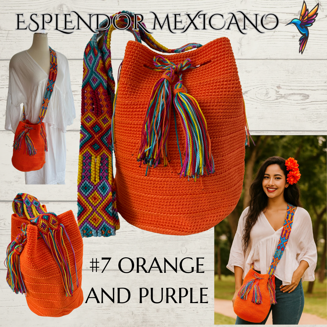 Mexican Handmade Crossbody Tote Bag