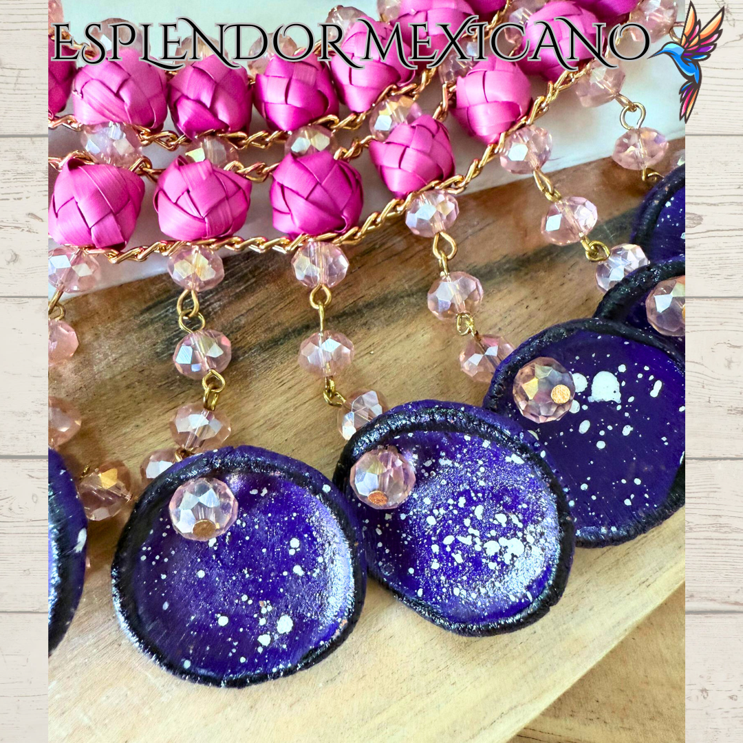 💜🩷 Fiesta Dreams Statement Necklace Set