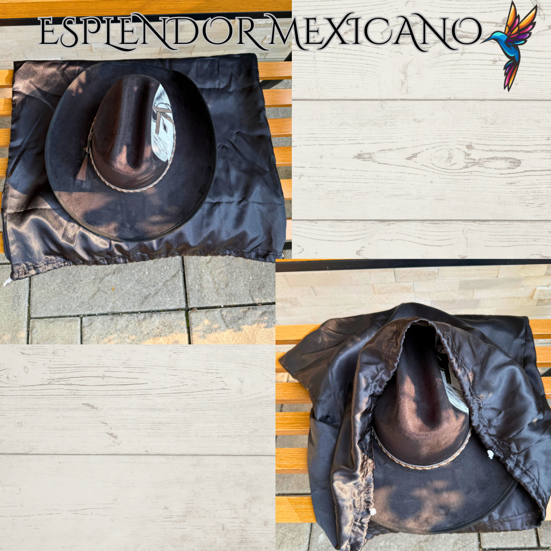 🤍 Hand-Painted White Horse Cowgirl Hat – Handmade in Mexico
