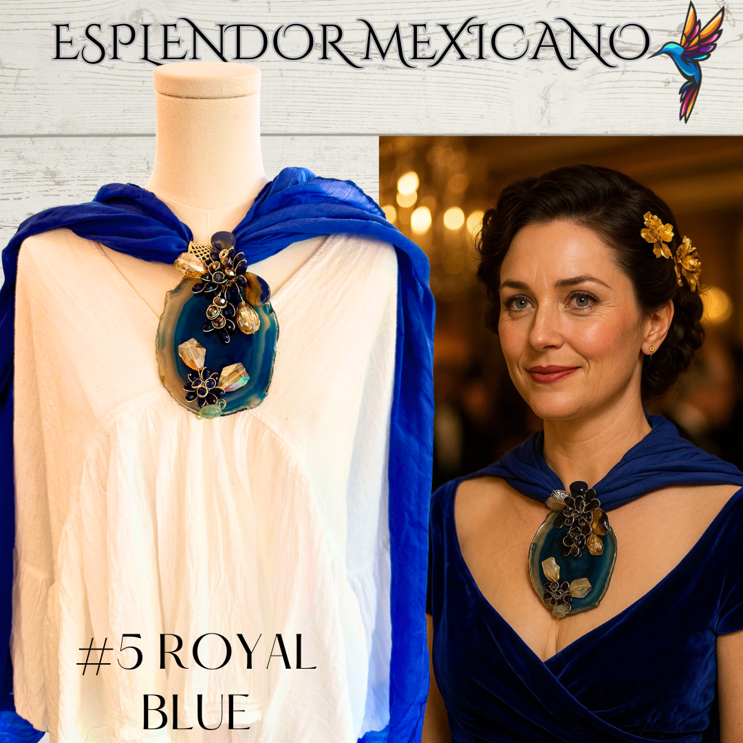 ✨ Handmade Mexican Pashminas with Statement Pendants