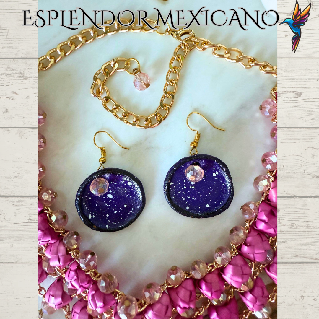 💜🩷 Fiesta Dreams Statement Necklace Set