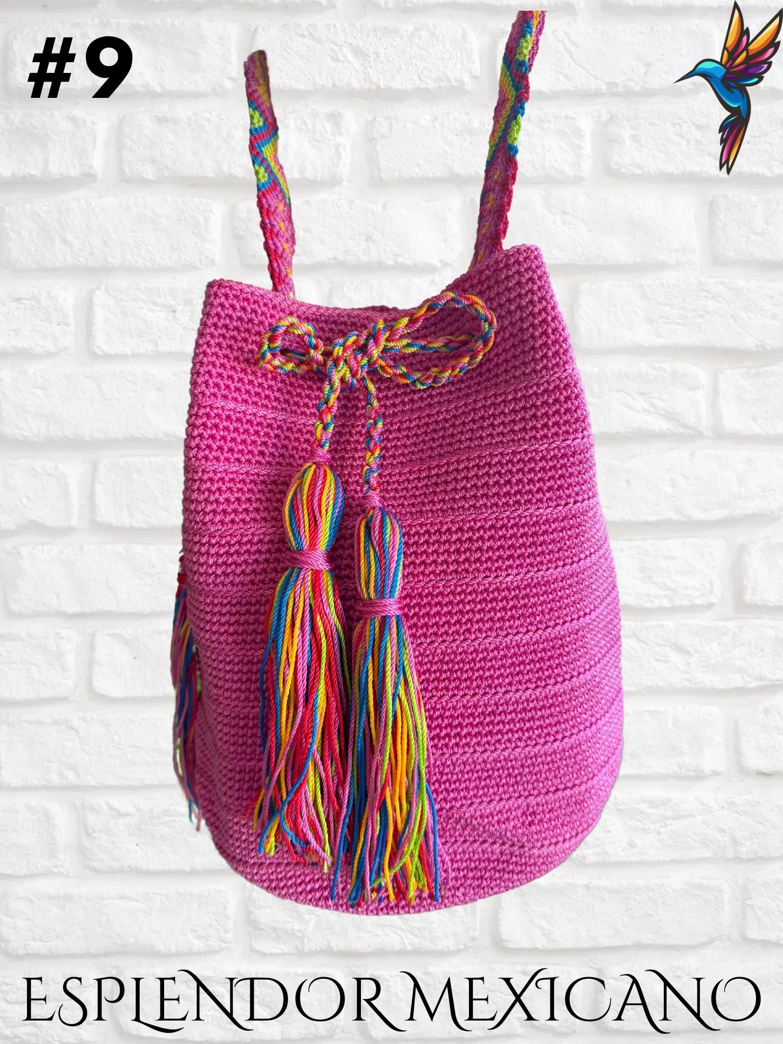 👜 Handmade Mexican Crossbody Tote with Embroidered Strap