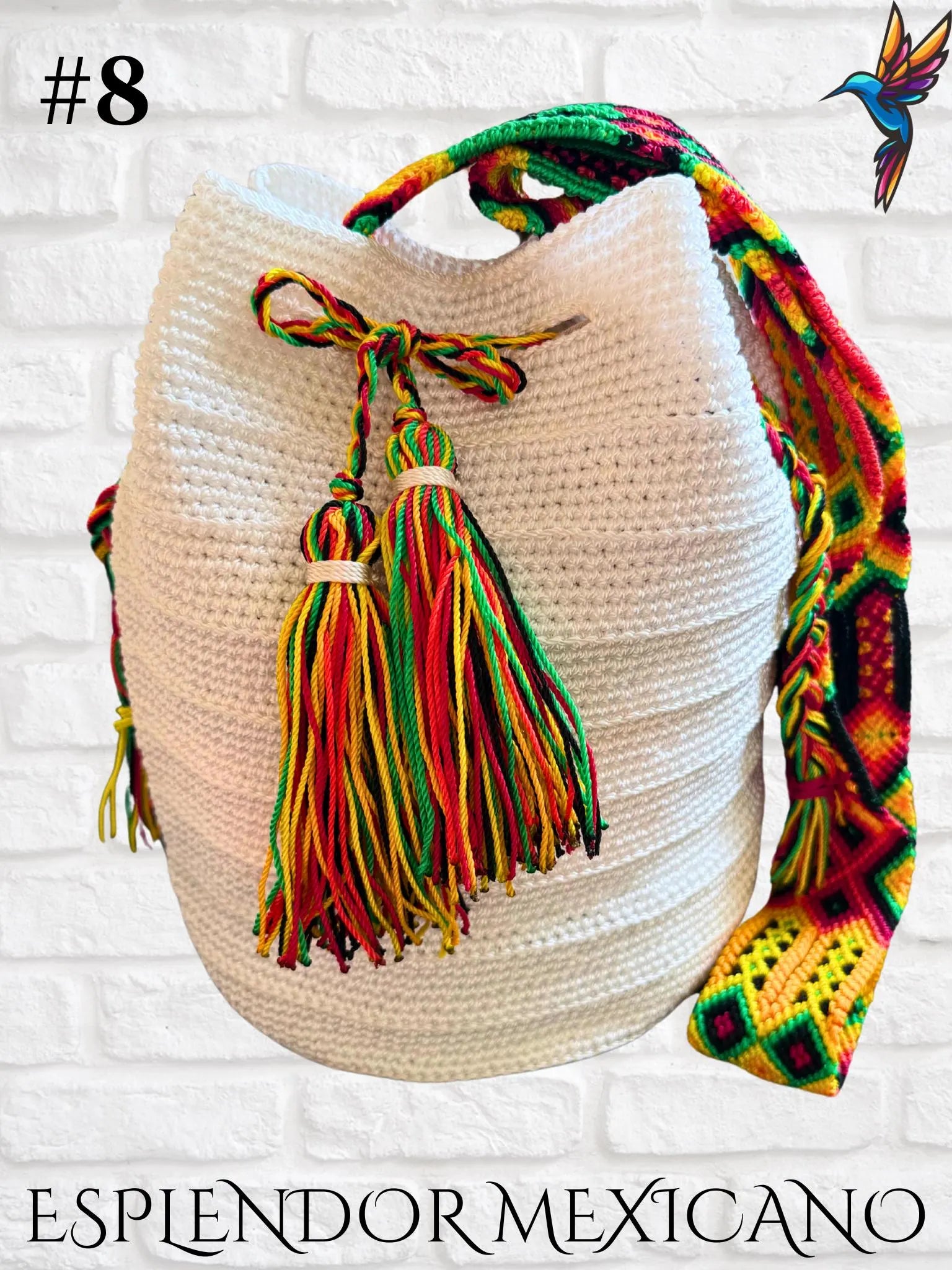 👜 Handmade Mexican Crossbody Tote with Embroidered Strap