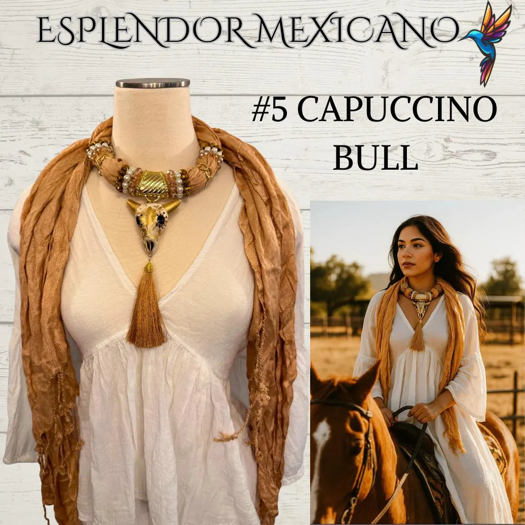 🧣 Handmade Mexican Pashmina with Pendant