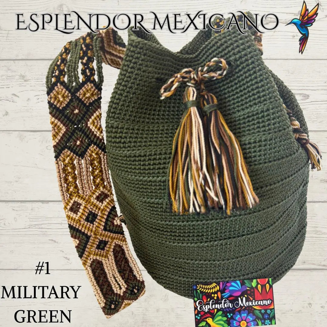 👜 Handmade Mexican Crossbody Tote with Embroidered Strap