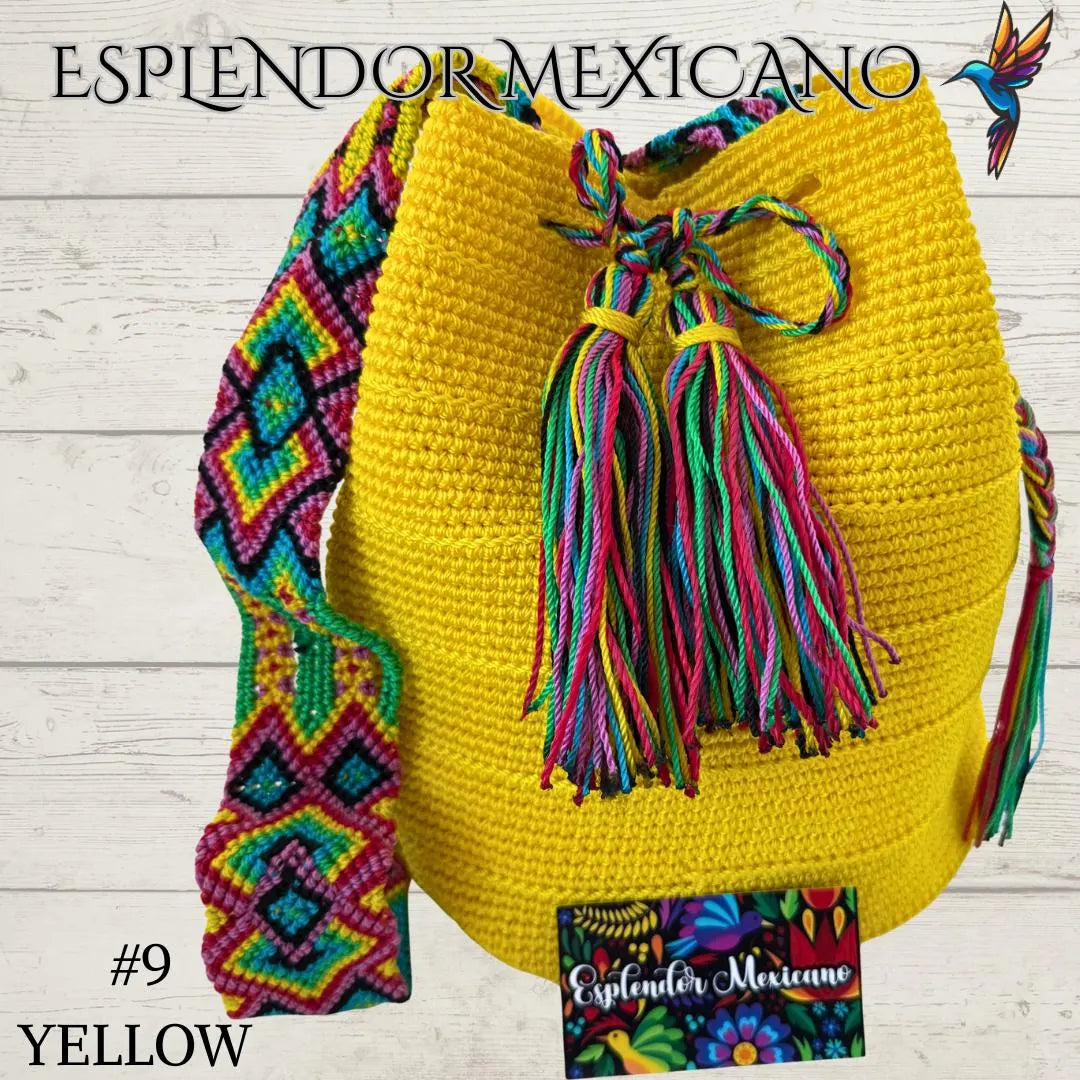 👜 Handmade Mexican Crossbody Tote with Embroidered Strap