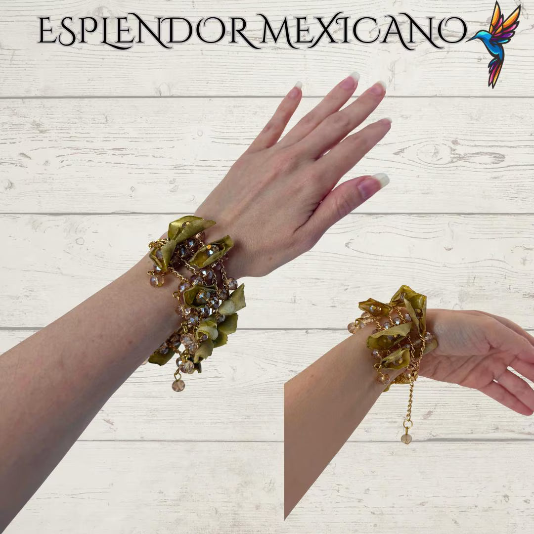 🐡Golden Handcrafted Fish Scale Jewelry Set