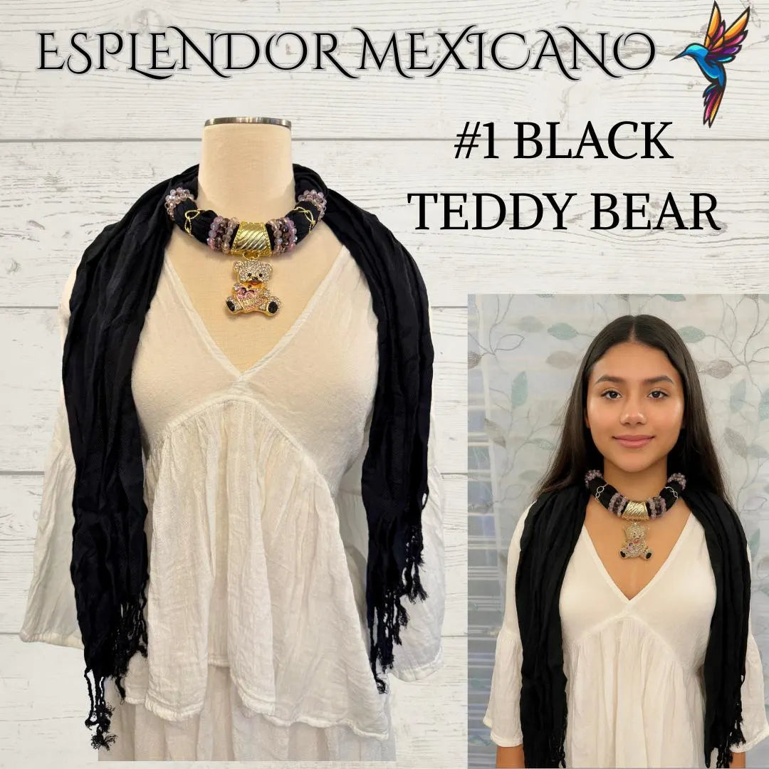 🧣 Handmade Mexican Pashmina with Pendant