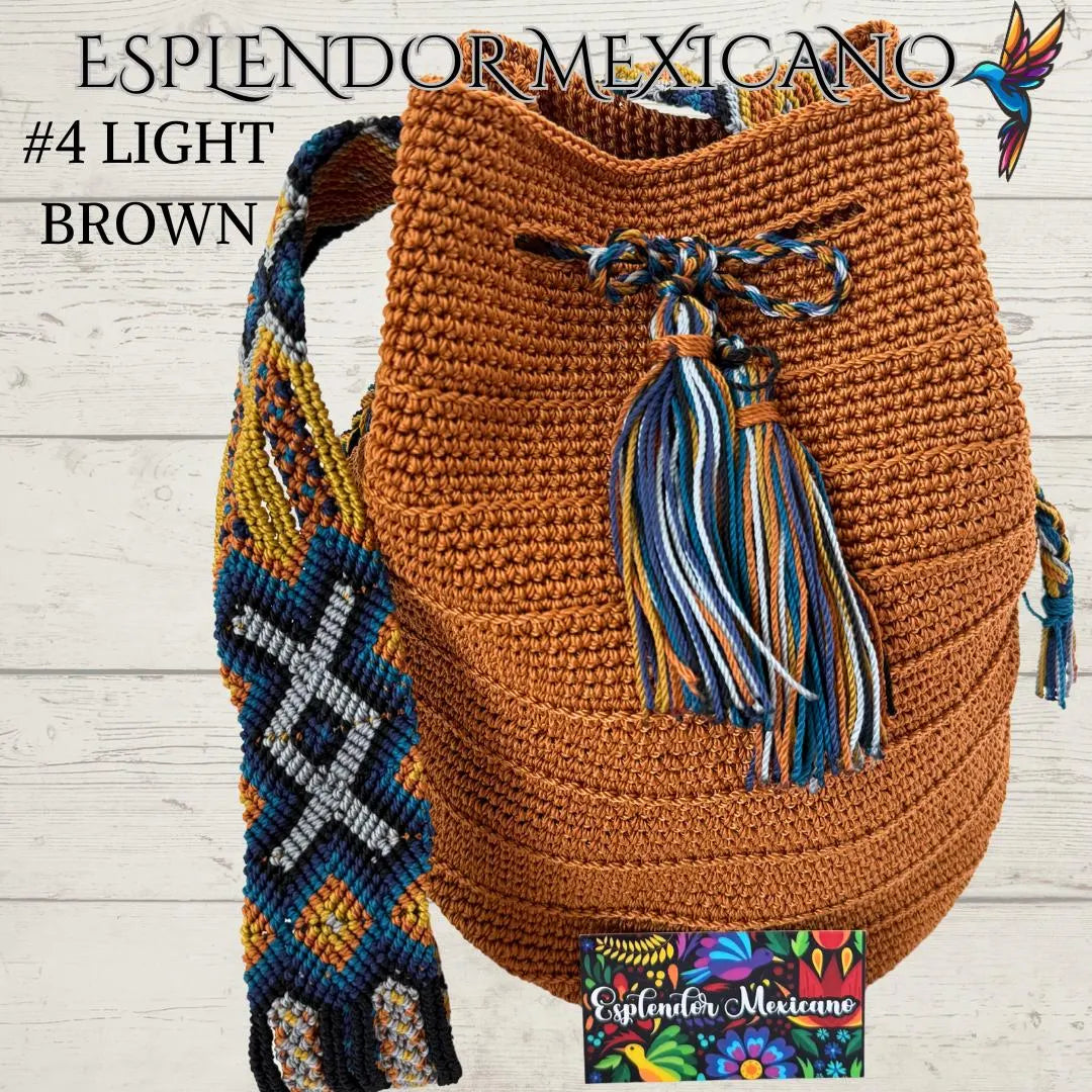 👜 Handmade Mexican Crossbody Tote with Embroidered Strap