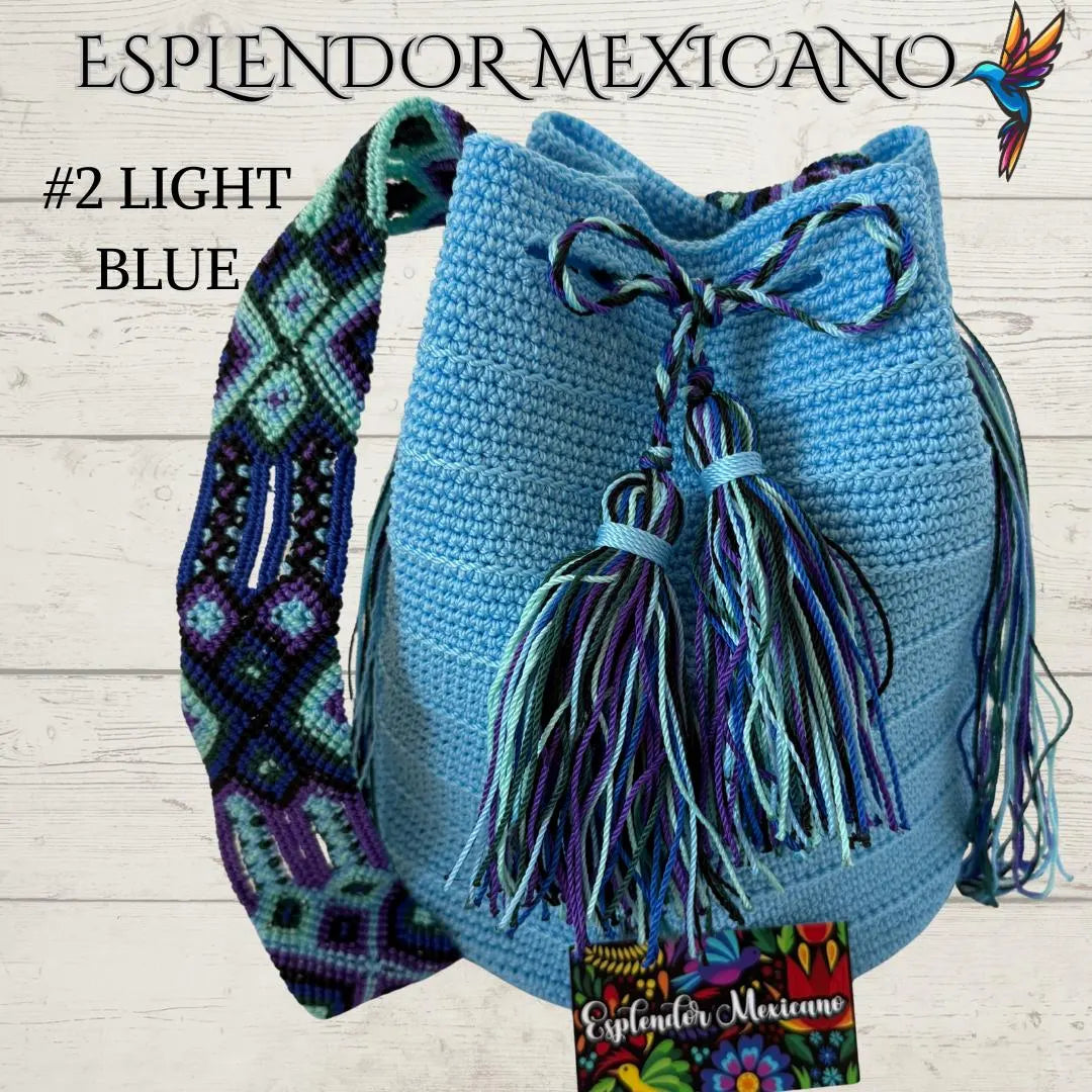 👜 Handmade Mexican Crossbody Tote with Embroidered Strap