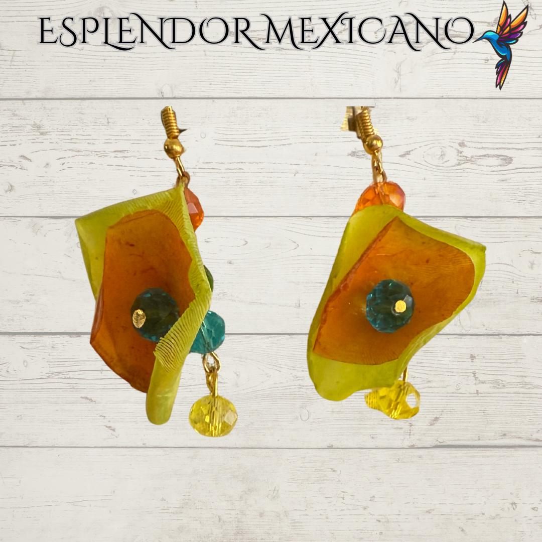 Mexican Artisanal handmade Necklace set with Earrings/Made by Artisans/Made in Mexico/Bohemian Style/Ethnic Jewelry/ Traditional Mexican