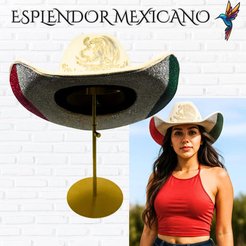 Handmade Western Cowgirl Hat – Mexican Eagle Design