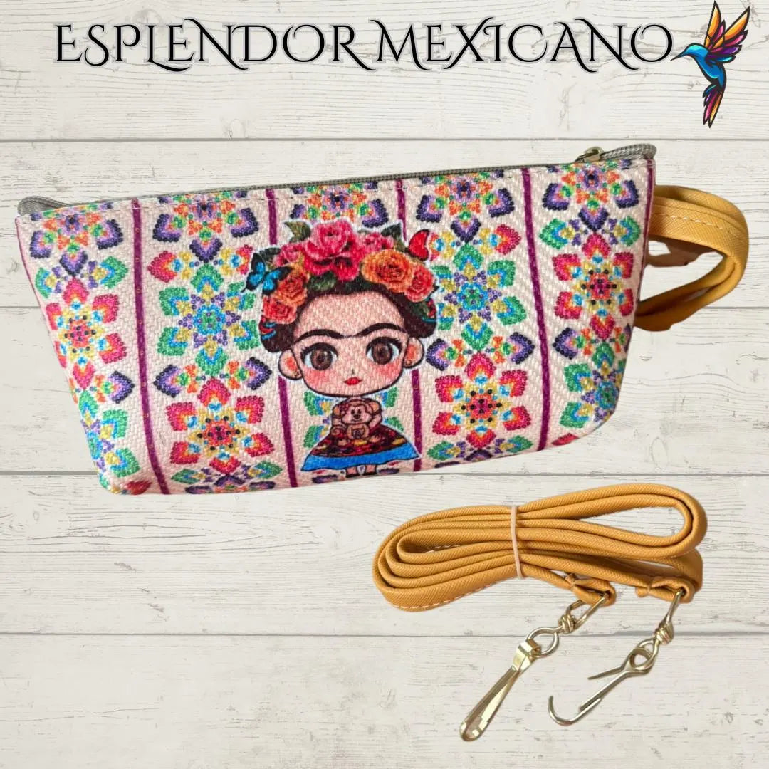🎨 Handmade Frida Kahlo 3-in-1 Bag Set Crafted in Guadalajara, Mexico